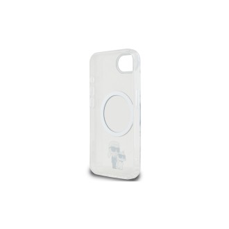 Karl Lagerfeld IML Karl and Choupette MagSafe Zadní Kryt pro iPhone 16e Průhledná