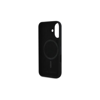 Karl Lagerfeld Liquid Silicone Choupette Head MagSafe Zadní Kryt pro iPhone 16 Černá