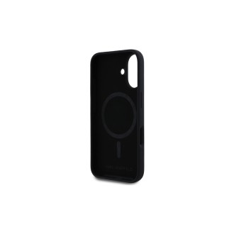 Karl Lagerfeld Liquid Silicone Karl and Choupette MagSafe Zadní Kryt pro iPhone 16 Černá