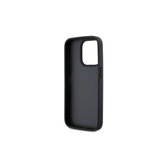 Karl Lagerfeld PU Quilted Pattern Zadní Kryt pro iPhone 15 Pro Černá