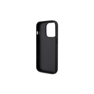 Karl Lagerfeld PU Saffiano Karl and Choupette Zadní Kryt pro iPhone 13 Pro Černá