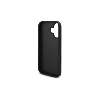 Karl Lagerfeld PU Saffiano Karl and Choupette Zadní Kryt pro iPhone 16 Černá