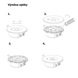 T-led LED podhledové nouzové svítidlo EMD2W-2H Varianta: LED podhledové nouzové svítidlo EMD2W-2H