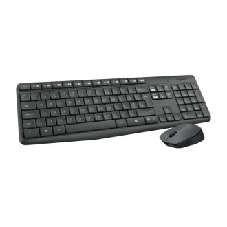 Logitech Bezdrátový set MK235 Klávesnice a Myš, CZ/SK - černá