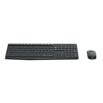 Logitech Bezdrátový set MK235 Klávesnice a Myš, CZ/SK - černá