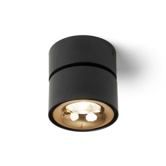 Rendl - ALBANO přisazená černá/zlatá 230V LED 5W 3000K Barevná teplota (К): 3000 K, Barva / Materiál: černý chrom