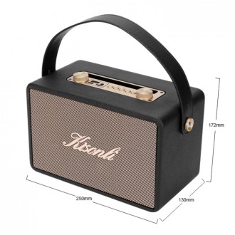 Reproduktor Kisonli G106, Bluetooth, USB, SD – černá