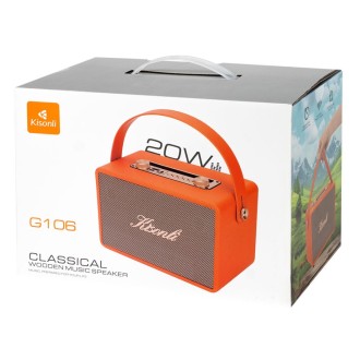 Reproduktor Kisonli G106, Bluetooth, USB, SD – černá