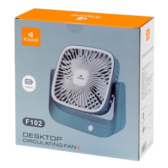 Přenosný ventilátor Kisonli F102, 1200mAh – bílá