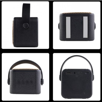 Reproduktor Kisonli S1, Bluetooth, USB, SD, FM, AUX – růžová