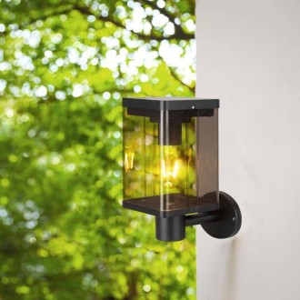 V-TAC LED solární nástěnná lampa E27 2,5W IP44 s mikrovlnným senzorem