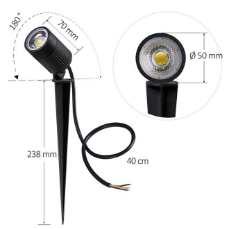NEDES LED zahradní svítidlo 7W / IP67 / 4000K - LGL423