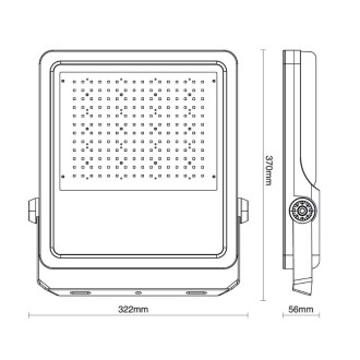 NEDES Venkovní LED reflektor PROFI Plus 150W / 5000K - LF4026S