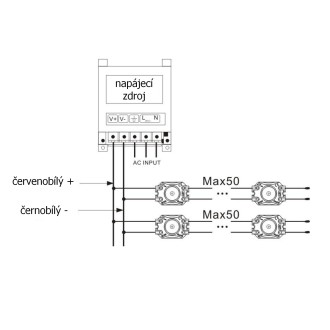 T-led LED modul 0,72W 3725-170-12V Varianta: Teplá bílá