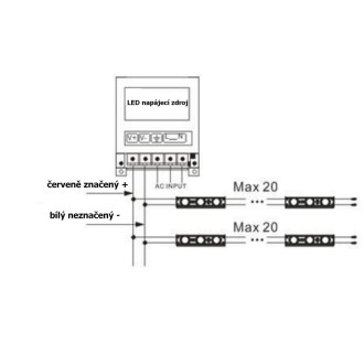T-led LED modul 0,72W 743-160-12V Varianta: Studená bílá