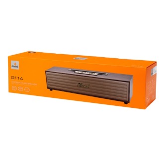 Reproduktor Kisonli G11A, Bluetooth, USB, SD, AUX, FM – hnědá