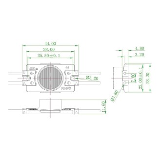 T-led LED modul 1,32W 4323-1060-12V záruka 5 let Varianta: LED modul 1,32W 4323-1060-12V záruka 5 let