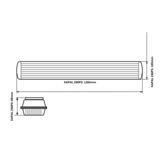 T-led Trubicové svítidlo pro LED KAPAL 236PS 120cm Varianta: Trubicové svítidlo pro LED KAPAL 236PS 120cm