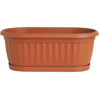Truhlík Similcotto mini s miskou - terakota 22x11,5 cm