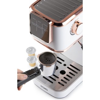 Espresso kávovar 3v1 - pákový, na pody i na kapsle - DOMO DO746K