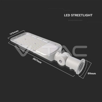 LED pouliční svítidlo SAMSUNG Chip 100W 6500K, 110 lm/W – V-TAC Barevná teplota (К): Denní bílá 4000K