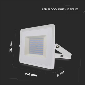 V-TAC 100W LED Reflektor SMD E-Series G2 Bílé Tělo 4000K – VT-40101