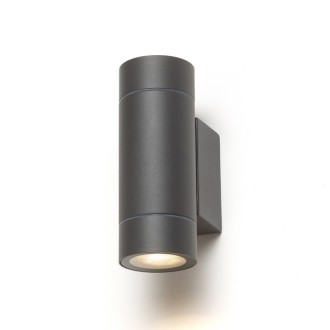 Rendl - MIZZI NEW II nástěnná antracitová 230V LED GU10 2x8W IP65