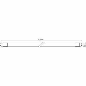 NEDES LED trubice 10W - T8 / 600mm / 6500K, 25ks - TLS201