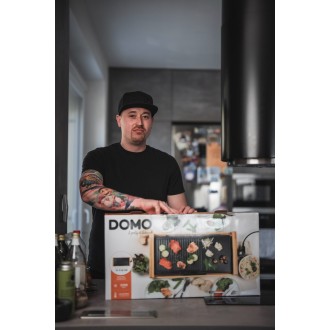Elektrický stolní gril - bambusový - DOMO DO8311TP