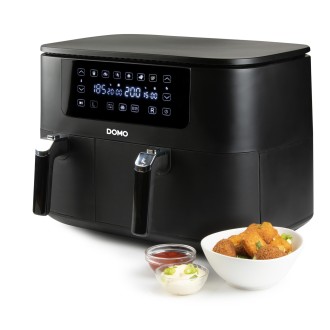 Dvojitá horkovzdušná fritéza 3+6 l - digitální - DOMO DO546FR