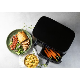 Dvojitá horkovzdušná fritéza 3+6 l - digitální - DOMO DO546FR