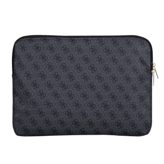 Guess PU 4G Triangle Logo Obal pro Notebook 14" - černá