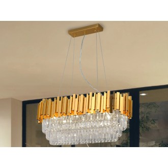 NEDES Závěsný křišťálový lustr PLAZA 300 - N2204