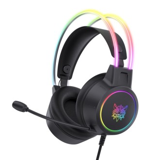 Herní Sluchátka Onikuma X15 Pro s mikrofonem, RGB, USB - černá