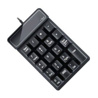 DeTech Drátová numerická klávesnice K4, USB, černá