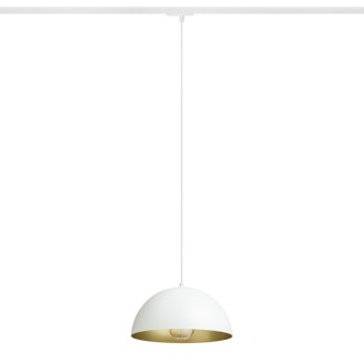 Rendl - GLADYS 30 pro jednookr. lištu černá/zlatá 230V LED E27 15W Barva: Bílá