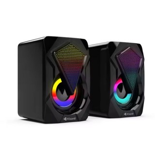 Kisonli L-9090 Reproduktory AUX, 2x3W - Černá