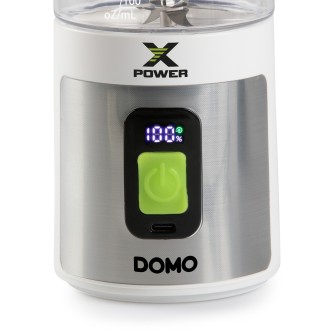 Aku smoothie mixér X-Power to go 120W - bílý - DOMO DO752BL