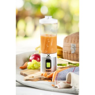 Aku smoothie mixér X-Power to go 120W - bílý - DOMO DO752BL