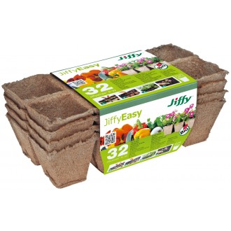Rašelinový kontejner Jiffystrips® 6-32, 5 x 6 cm - plato 8 ks, 4 plata v balení