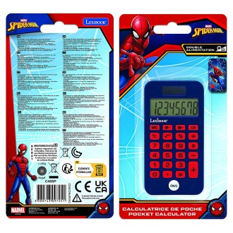 Kapesní kalkulačka Spider-Man s ochranným krytem
