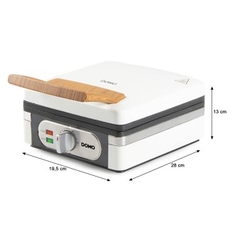 Vaflovač 4x7 s termostatem - bílý - DOMO DO9274W