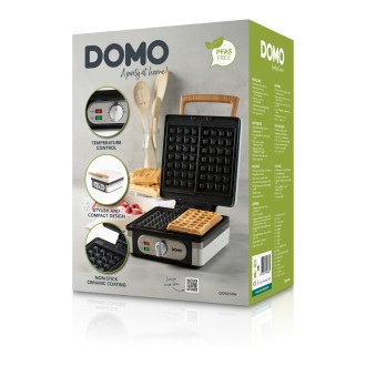 Vaflovač 4x7 s termostatem - bílý - DOMO DO9274W