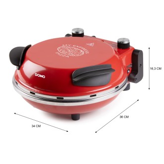 Pizza pec na čerstvou pizzu - červená - DOMO DO9284PZ