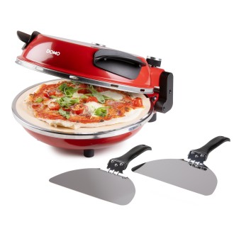 Pizza pec na čerstvou pizzu - červená - DOMO DO9284PZ