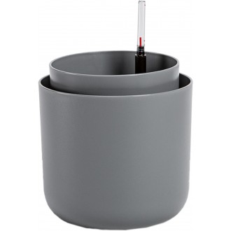 Květináč samozavlažovací Tolita - šedý recyklát 19 cm