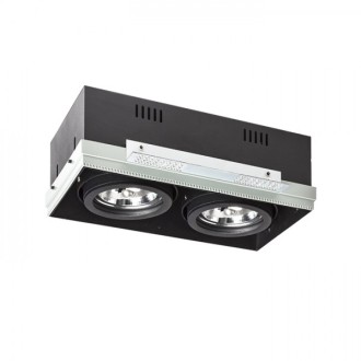 Rendl Zápustné svítidlo ELECTRA II bezrámečkové, černé, G53, 2×15W, 12V Barva: Černá