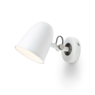Rendl DANNY nástěnná černá mosaz 230V LED E14 5W Barva: Bílá, Barva / Materiál: matný nikl