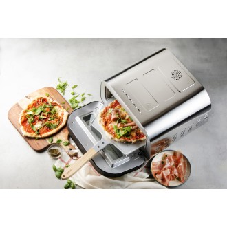 Pizza pec Genius - nerezová, pečící kamen - DOMO DO9289PZ
