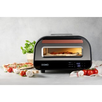 Pizza pec Genius - nerezová, pečící kamen - DOMO DO9289PZ